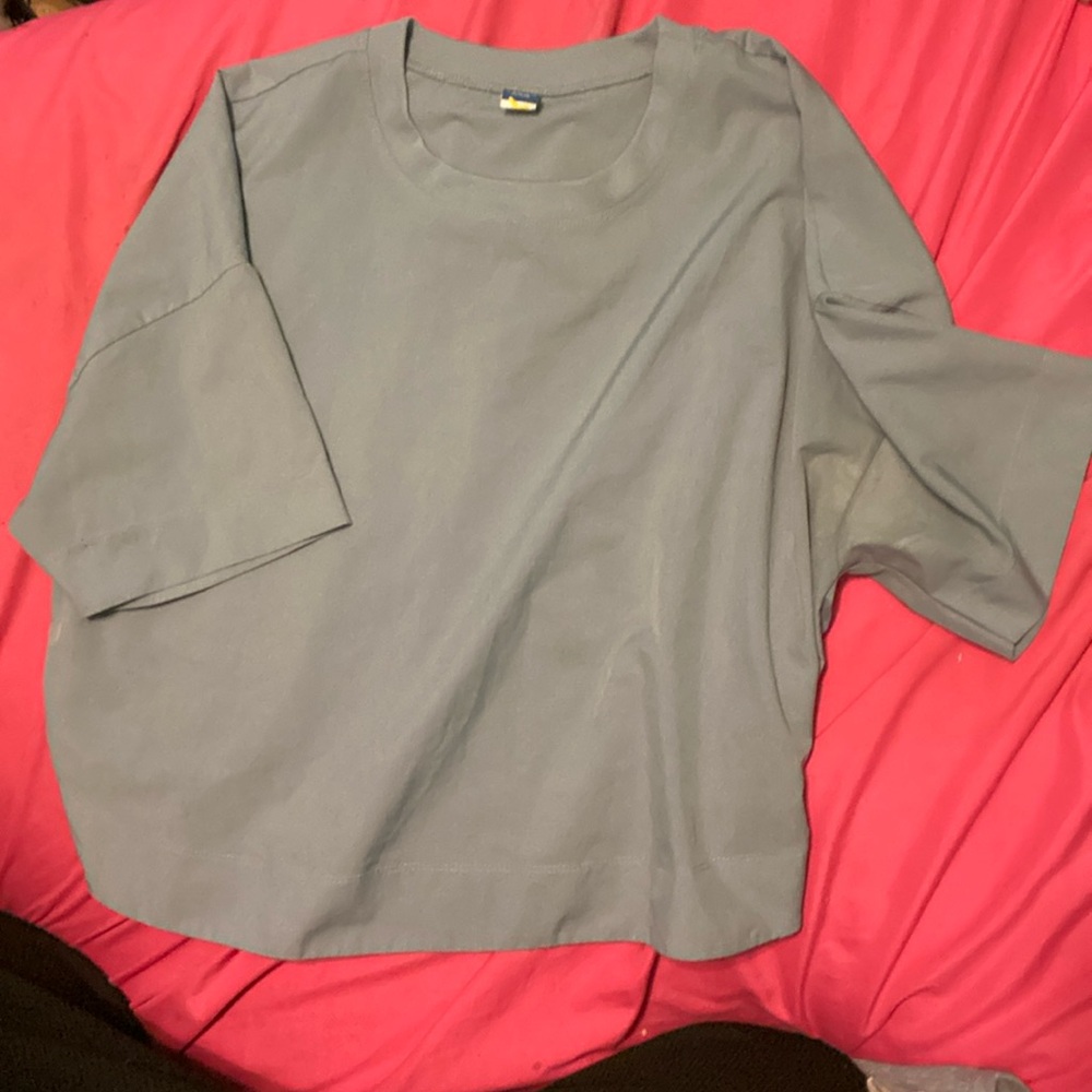 Plain blue  top